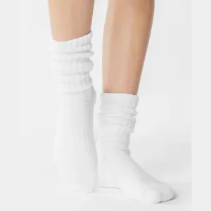 Slouch Crew Grip Socks - (Barre/Pilates)