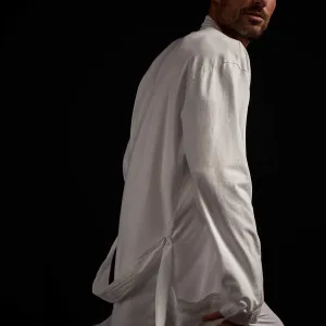 Sueded Jersey Robe - White