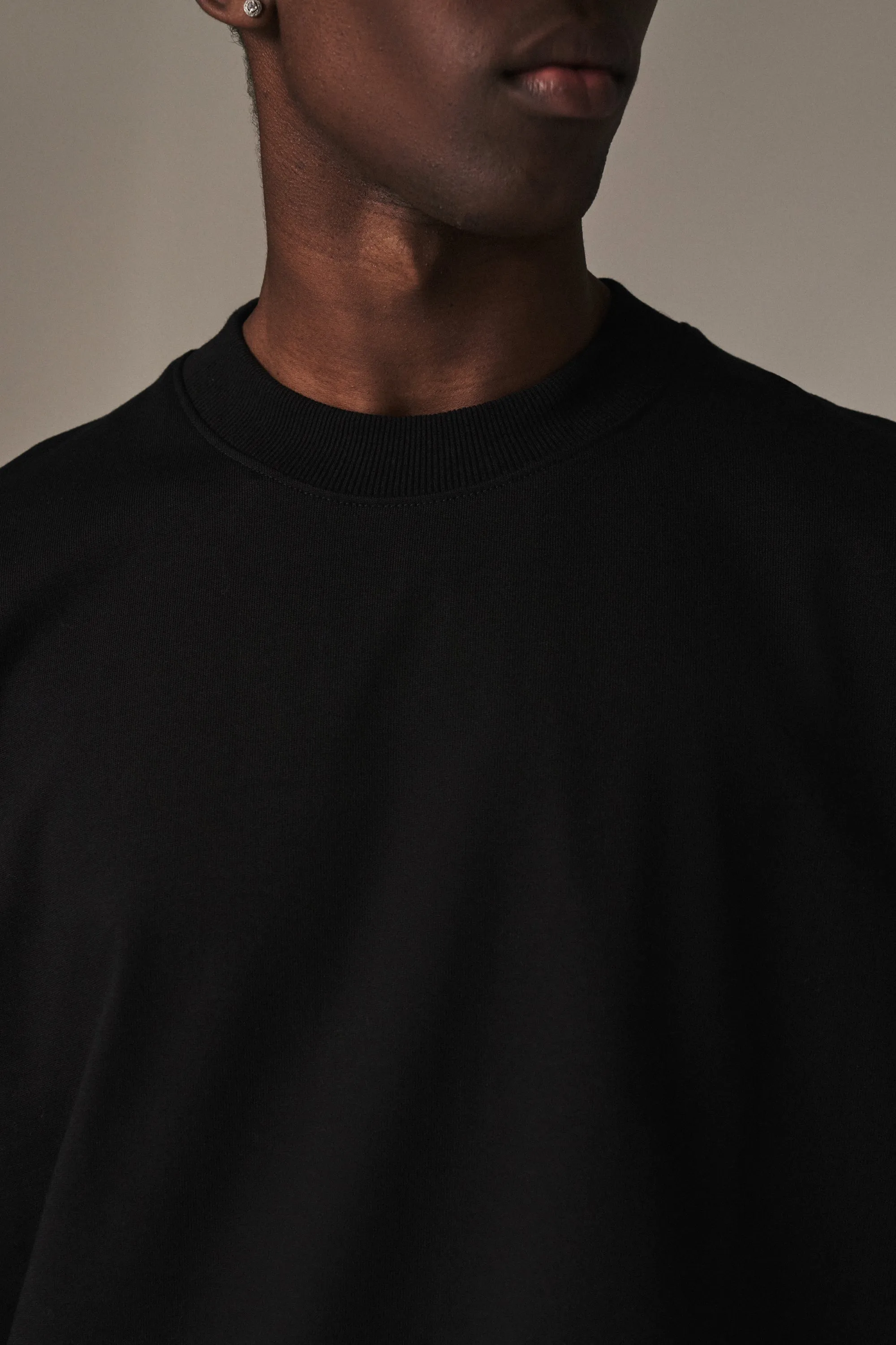 SUPER HEAVYWEIGHT BLANK T-SHIRT - BLACK