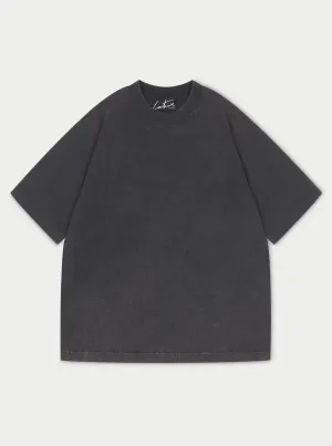 SUPER HEAVYWEIGHT BLANK T-SHIRT - WASHED BLACK