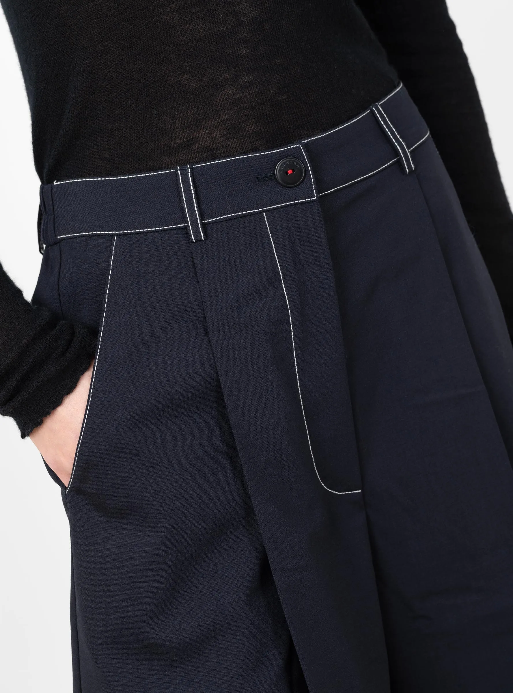Tailoring Stitched Bermuda Navy