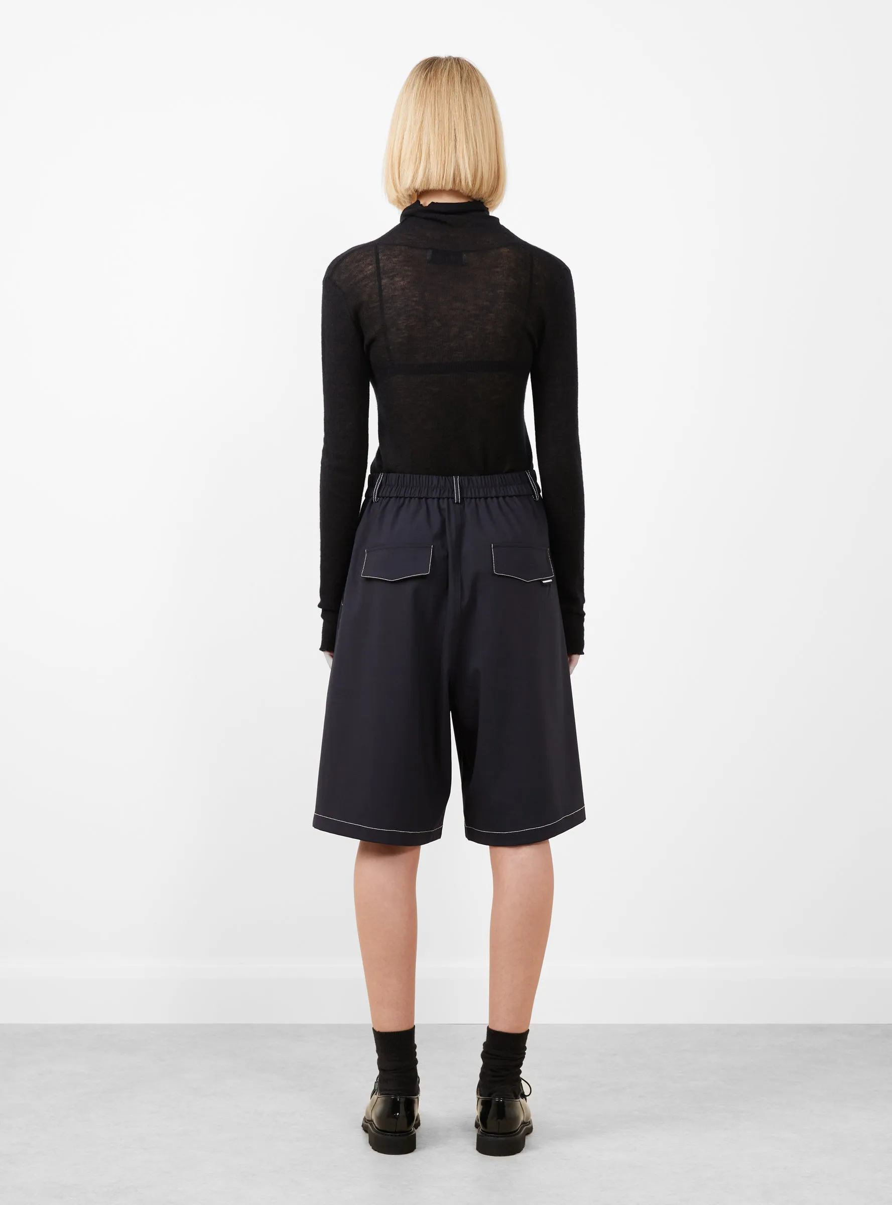 Tailoring Stitched Bermuda Navy
