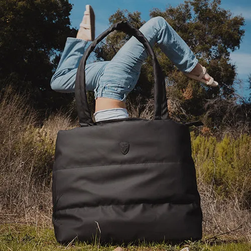 The Puffer Tote Bag - Black