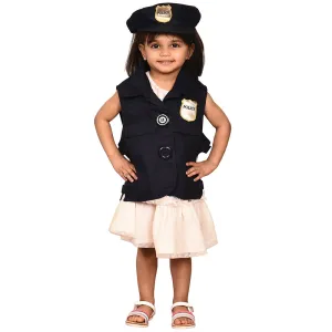 Toddler Police Officer Role-Play Vest & Hat | Easy Slip-On with Hook & Loop Closures