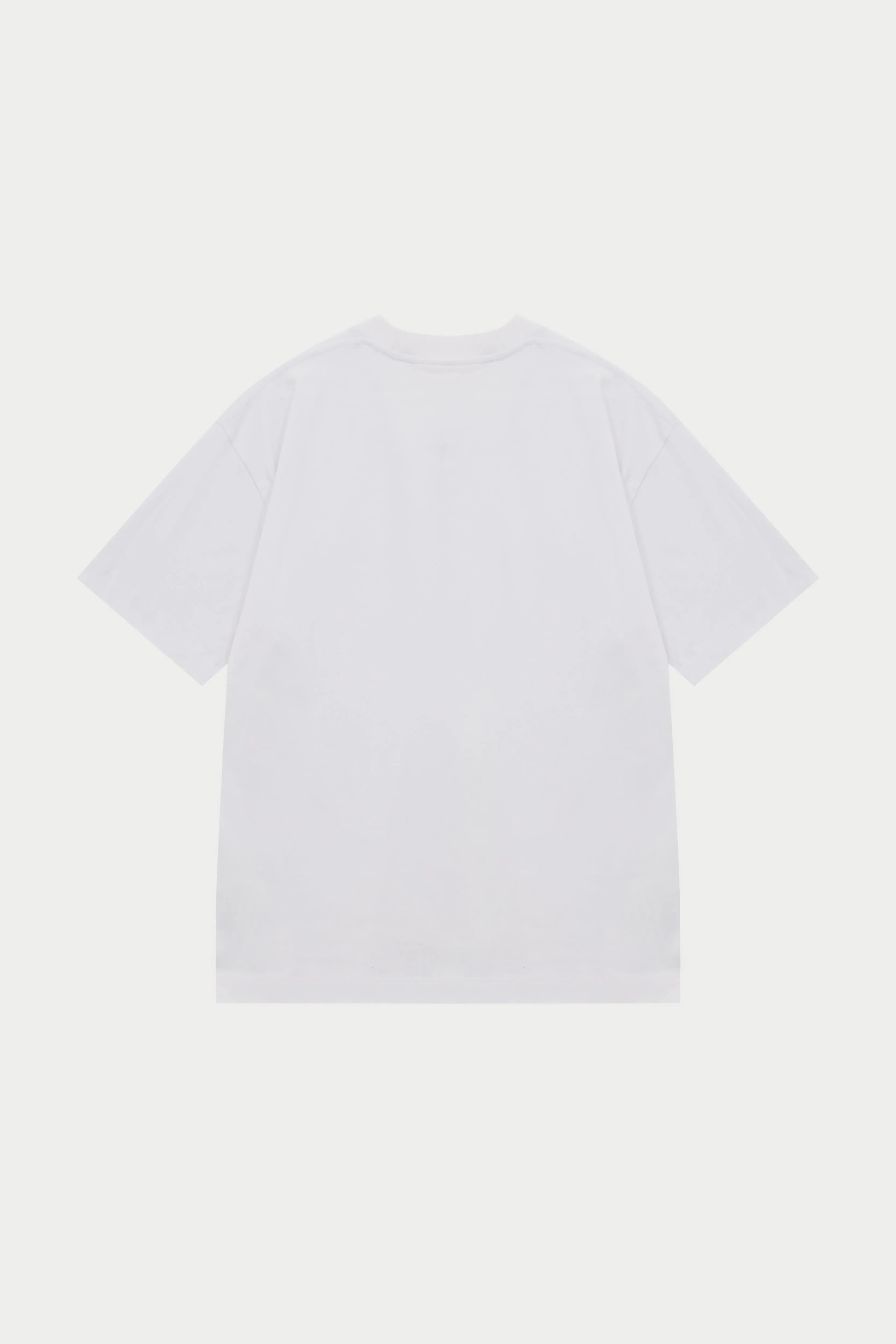 TONAL EMBLEM RELAXED T-SHIRT - WHITE