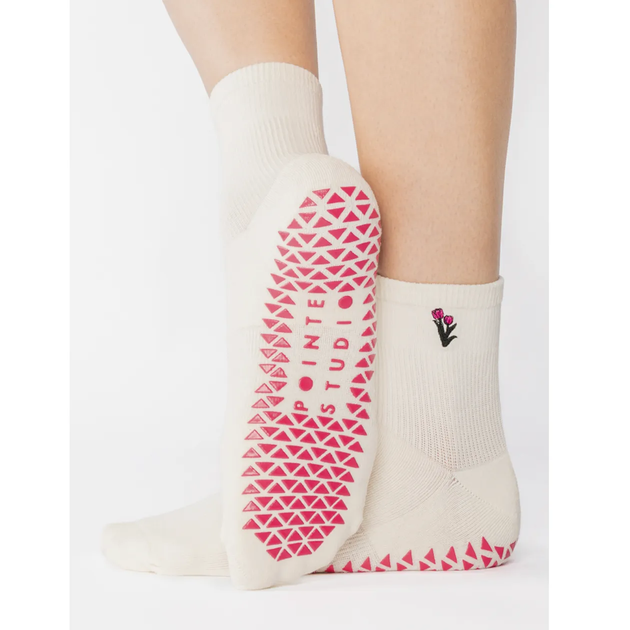 Tulip Ankle Grip Socks - (Barre/Pilates)