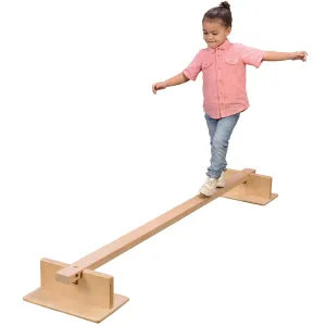 Two-Way Wooden Balance Beam | Enhance Gross Motor Skills & Focus