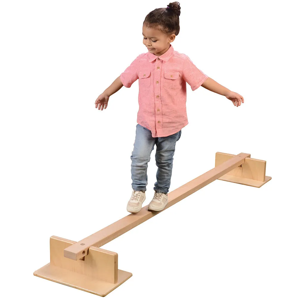 Two-Way Wooden Balance Beam | Enhance Gross Motor Skills & Focus