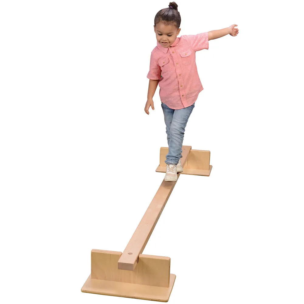 Two-Way Wooden Balance Beam | Enhance Gross Motor Skills & Focus