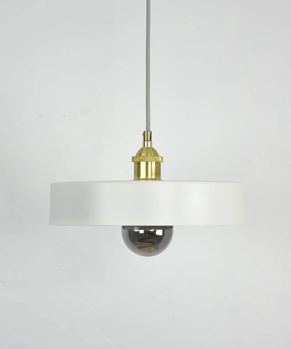 White 12" Drum Shade