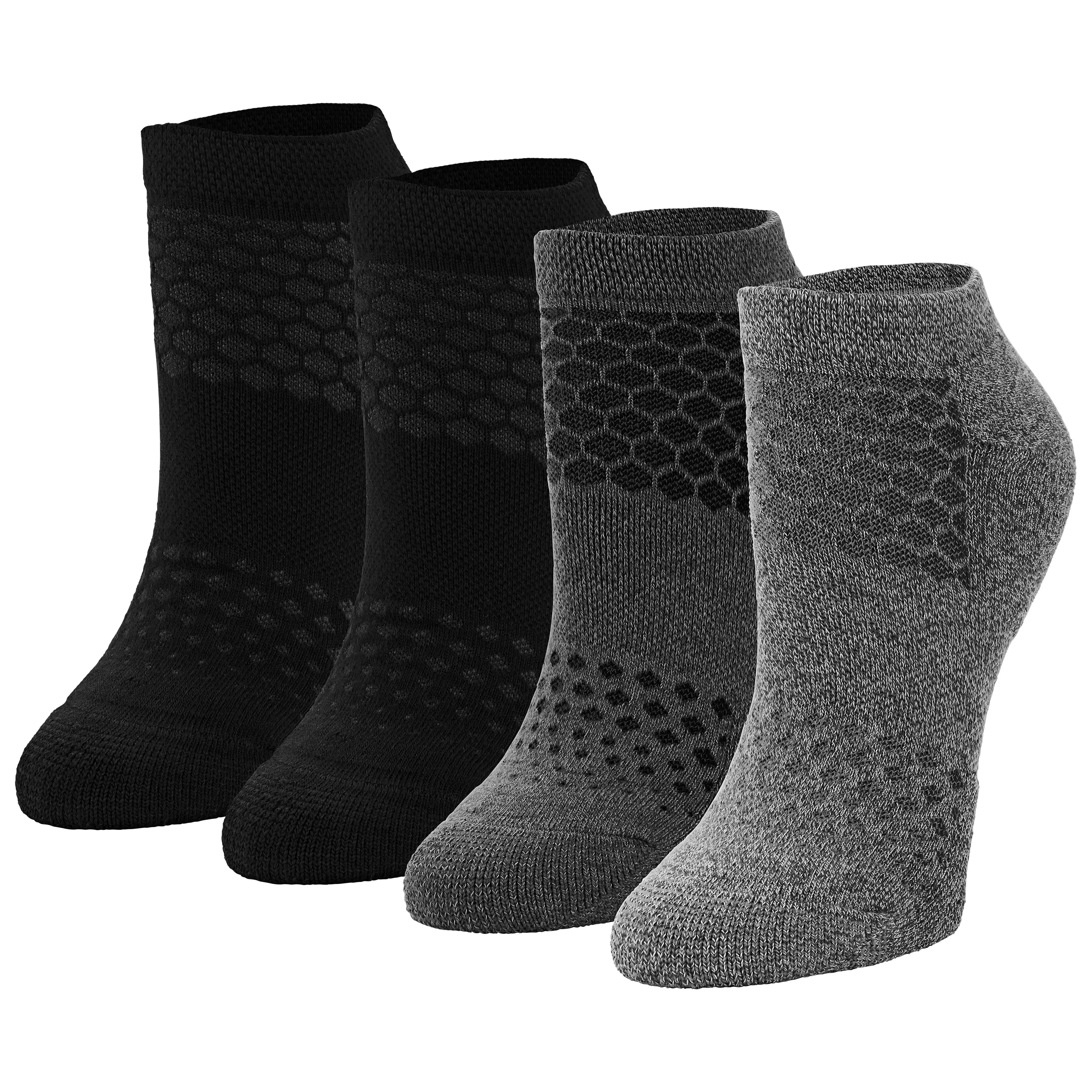 Women's Medium No Show 4 Pack