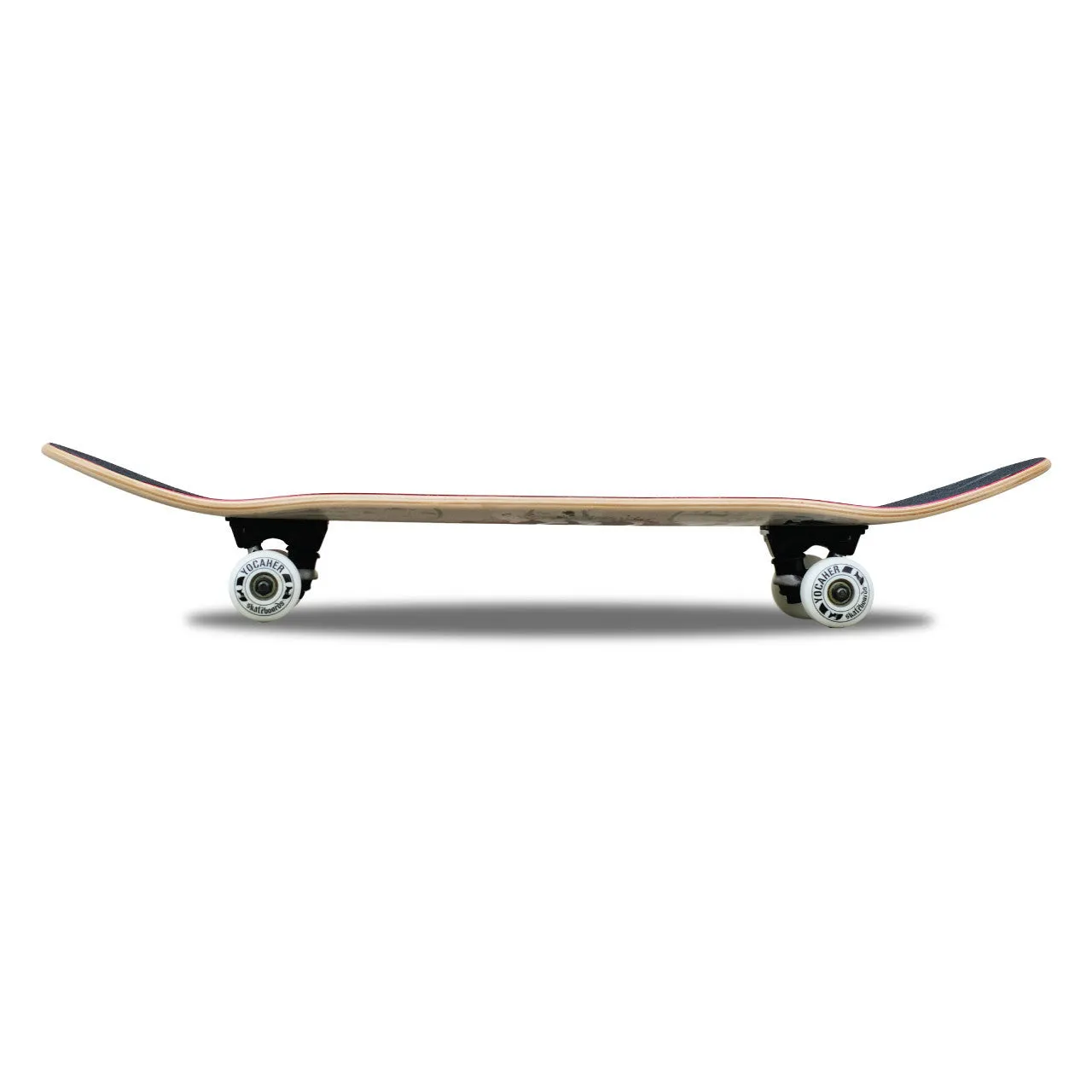 Yocaher Complete Skateboard 7.75"- Rockstar Cat- White Wink